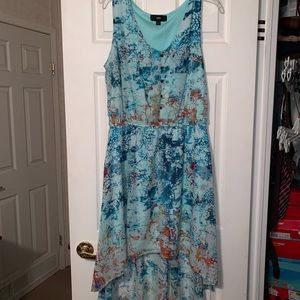 Light Blue High/Low Dress
